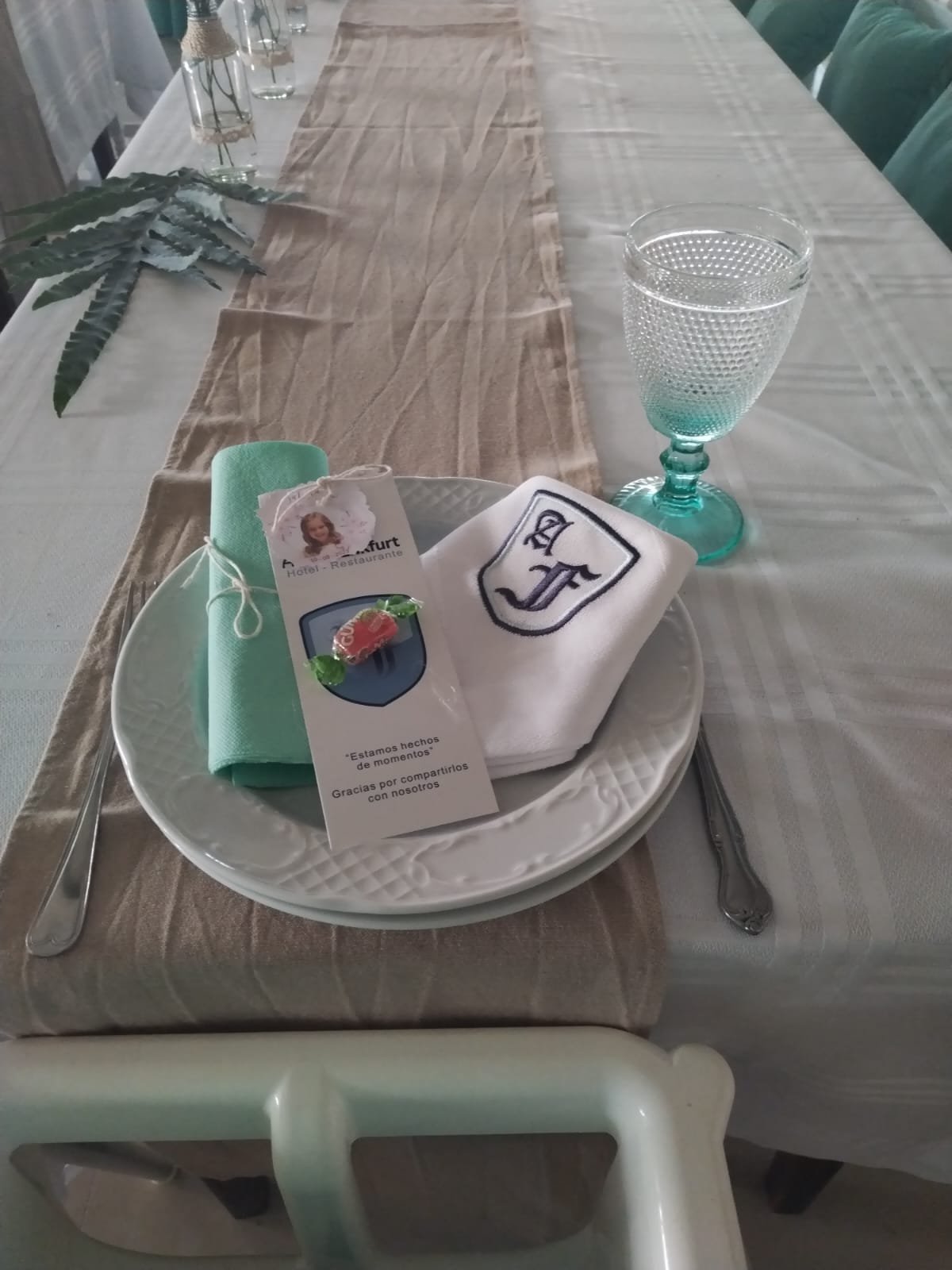 Salón preparado para eventos