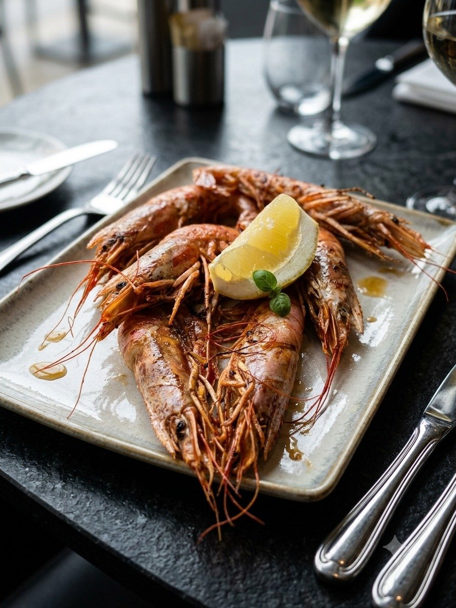 Langostinos a la plancha